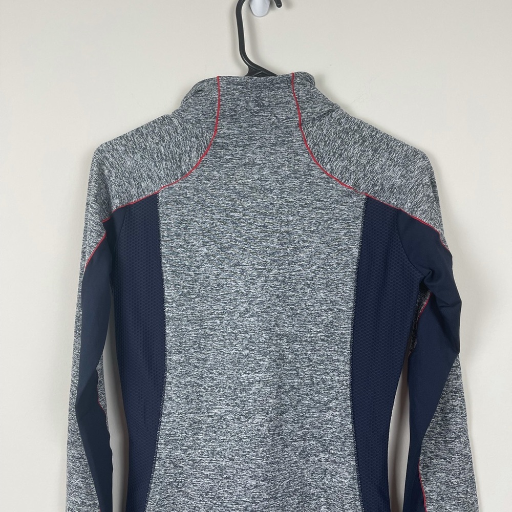 Athleta Grey and nNavy Fitted Quarter Zip Size XXS - Picture 7 of 9
